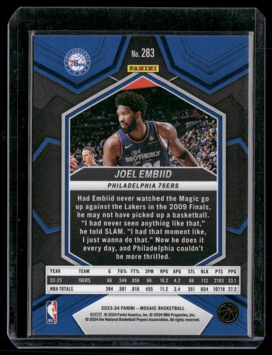 2023-24 Panini Mosaic #283 Joel Embiid