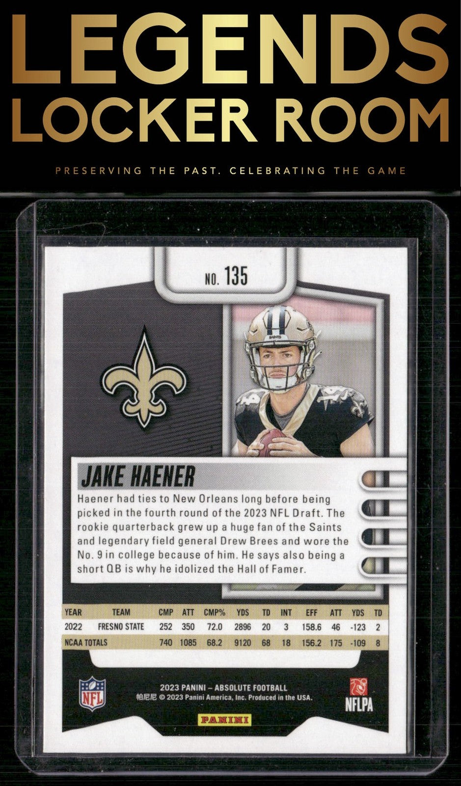 2023 Panini Absolute #135 Jake Haener