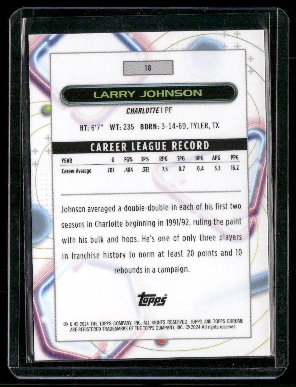 2023-24 Topps Chrome Cosmic #18 Larry Johnson Nucleus Refractors
