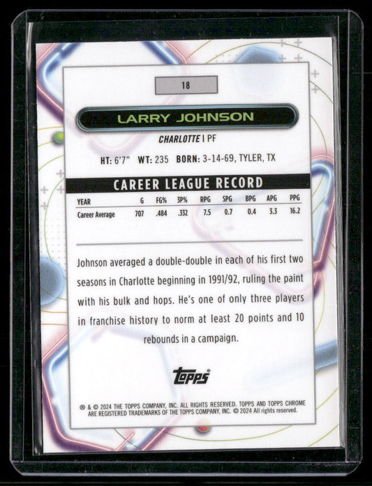2023-24 Topps Chrome Cosmic #18 Larry Johnson Nucleus Refractors