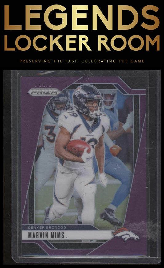 2024 Panini Prizm #88 Marvin Mims Purple #/125