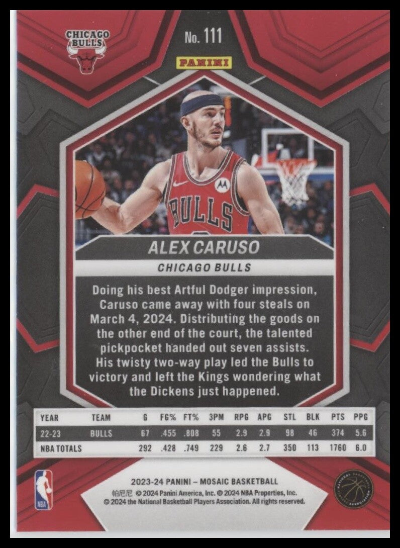 2023-24 Panini Mosaic #111 Alex Caruso