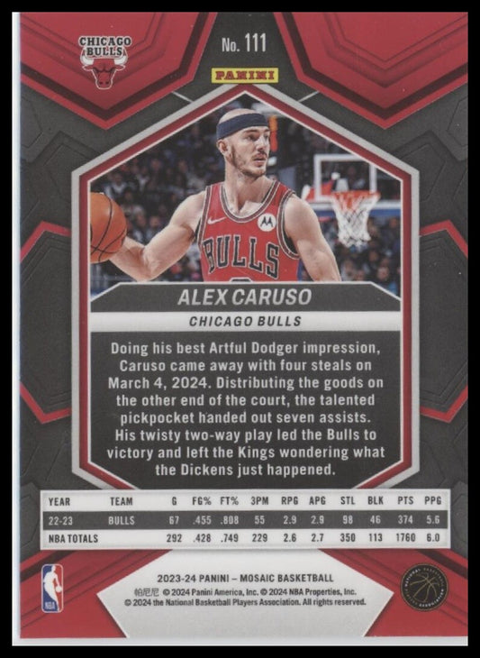 2023-24 Panini Mosaic #111 Alex Caruso