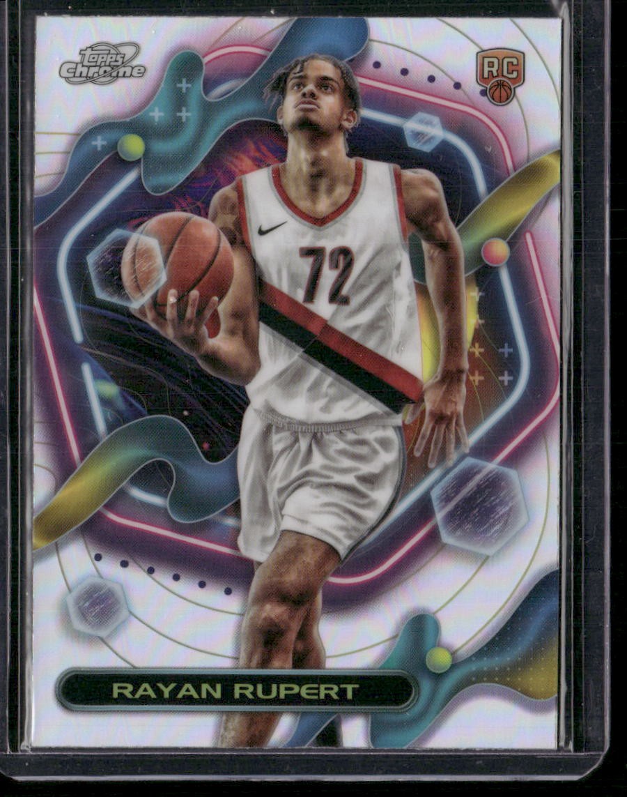 2023-24 Topps Chrome Cosmic #188 Rayan Rupert Refractors