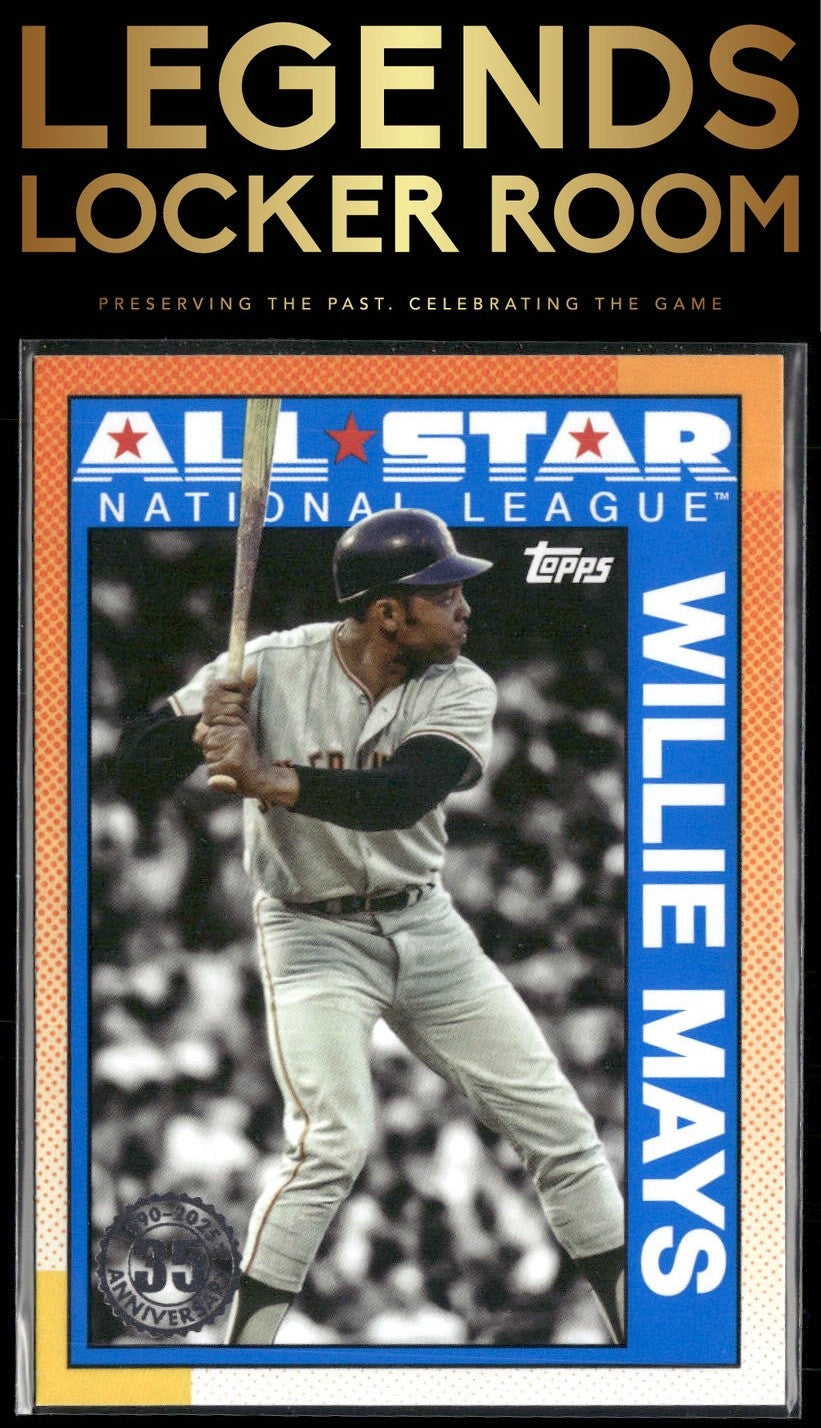 2025 Topps #90AS-30b Willie Mays 1990 Topps Baseball 35th Anniversary All-Stars