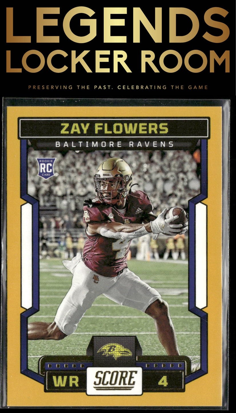 2023 Score #351 Zay Flowers Gold
