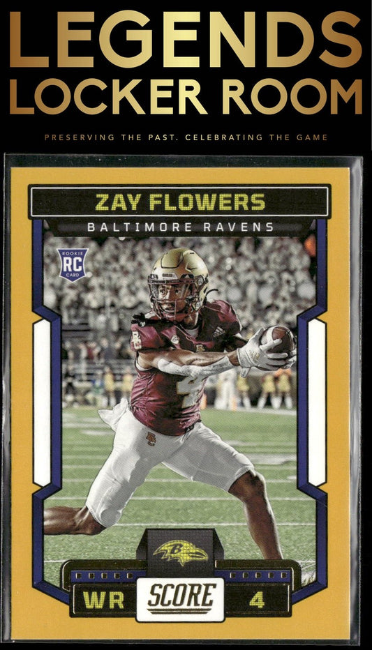 2023 Score #351 Zay Flowers Gold