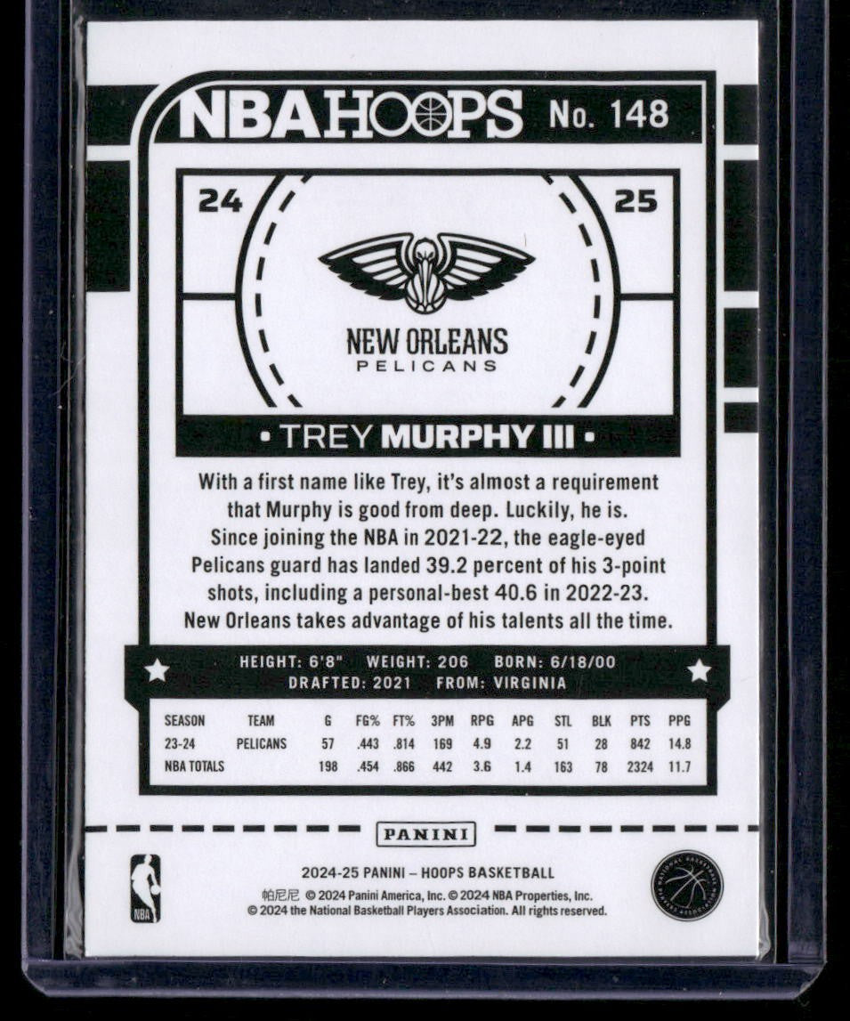 2024-25 Hoops #148 Trey Murphy III