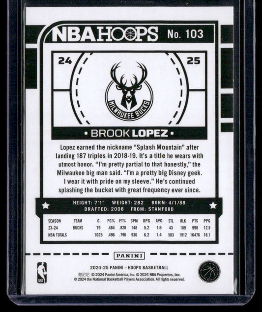 2024-25 Hoops #103 Brook Lopez
