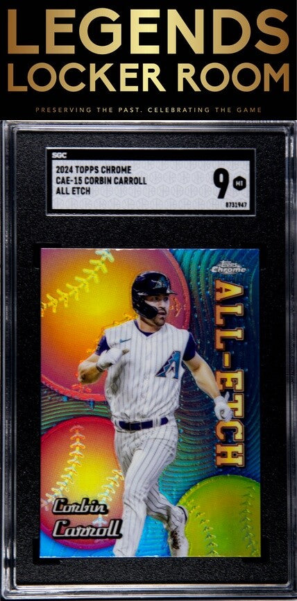 2024 Topps Chrome #CAE-15 Corbin Carroll All Etch SGC 9