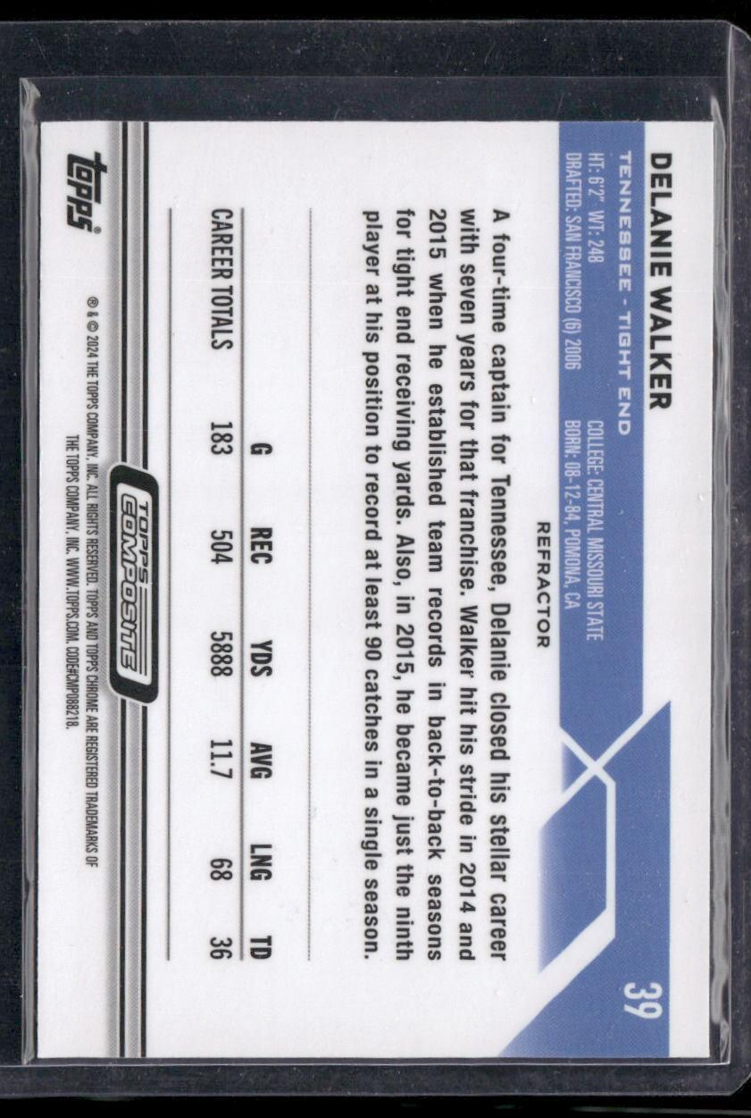 2023 Topps Composite #39 Delanie Walker Topps Chrome Refractor