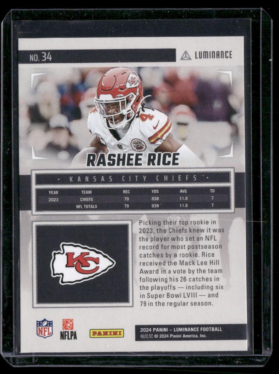 2024 Panini Luminance #34 Rashee Rice