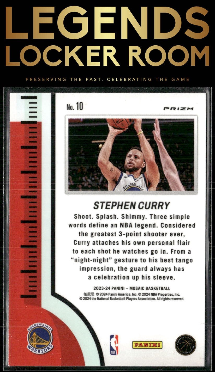 2023-24 Panini Mosaic #10 Stephen Curry Heat Check