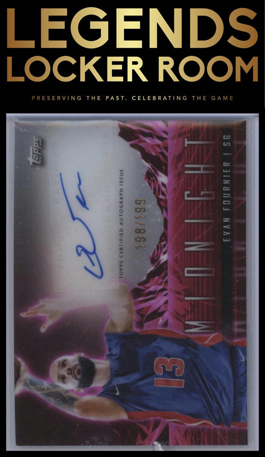 2023-24 Topps Midnight #HS-EF Evan Fournier Horizon Signatures Twilight #/199