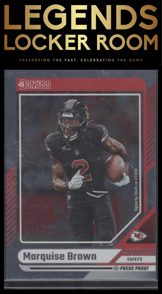 2024 Donruss #159 Marquise Brown Press Proof Silver #/100