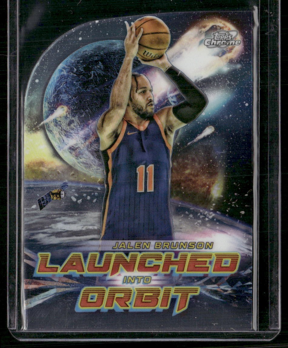 2023-24 Topps Chrome Cosmic #LIO-13 Jalen Brunson Launched Into Orbit