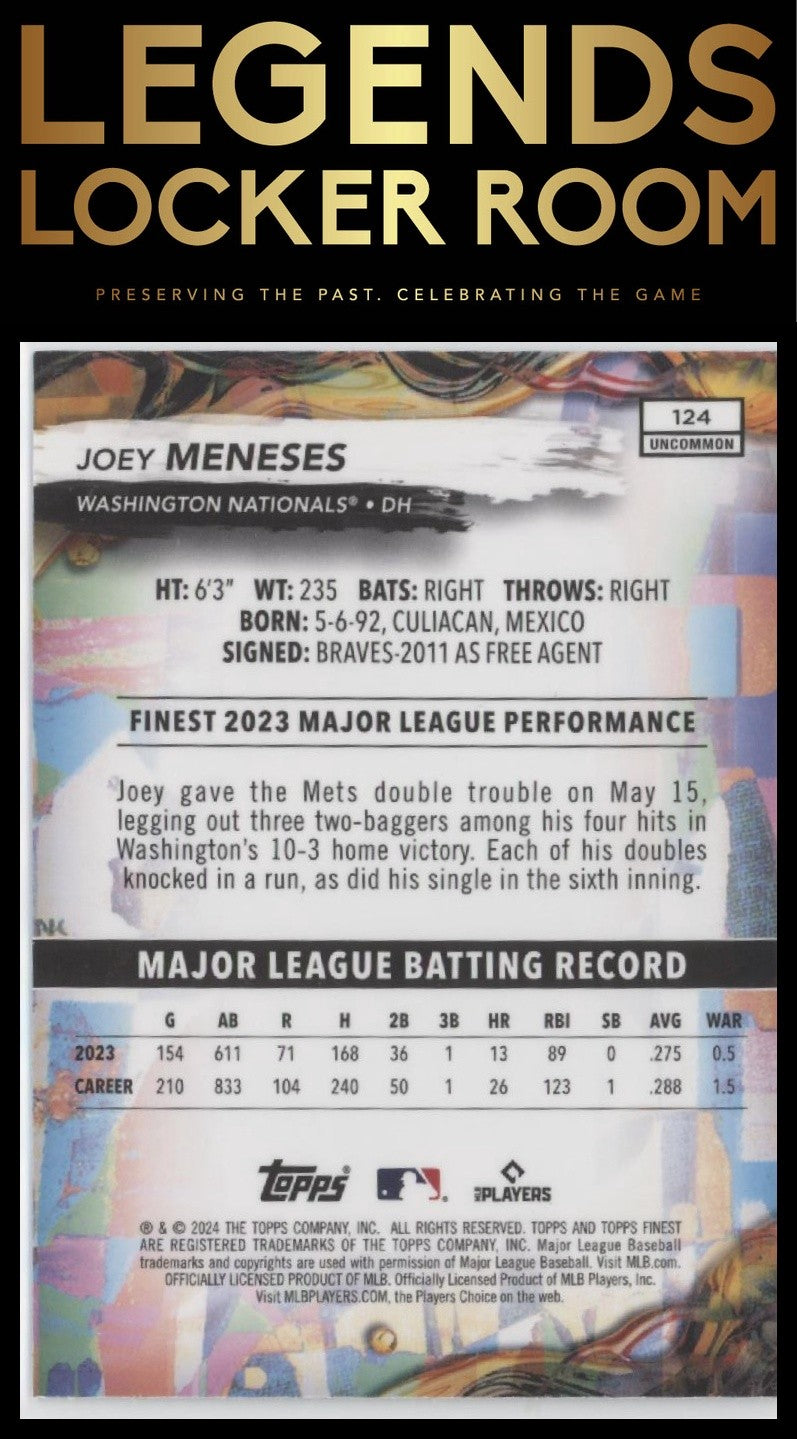 2024 Finest #124 Joey Meneses