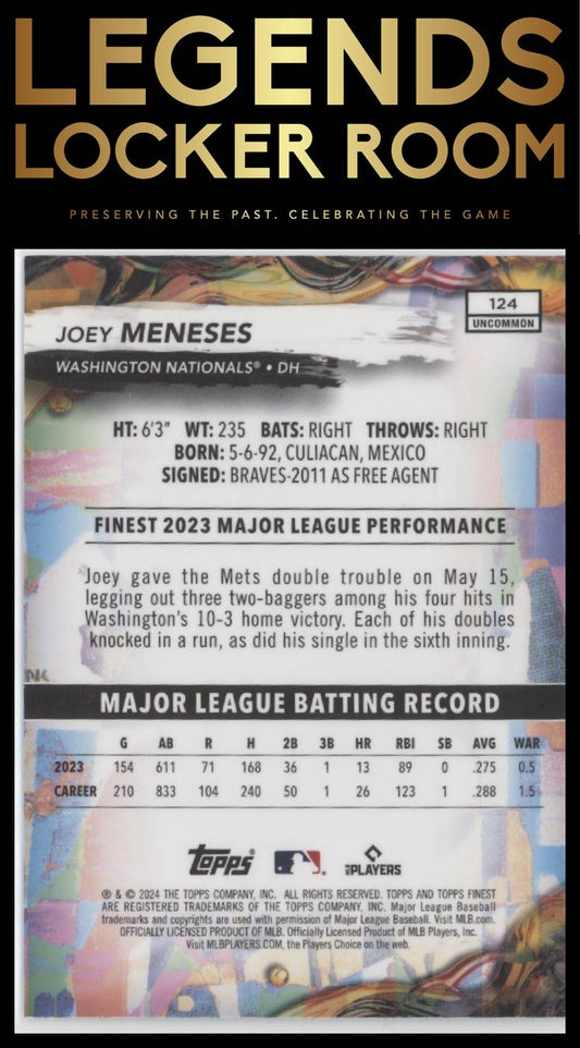 2024 Finest #124 Joey Meneses