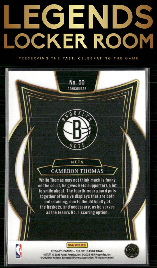 2024-25 Panini Select #50 Cameron Thomas