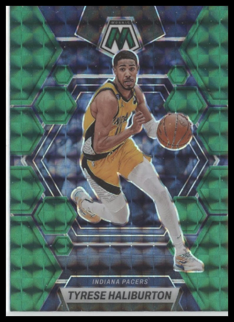 2022-23 Panini Mosaic #162 Tyrese Haliburton Green