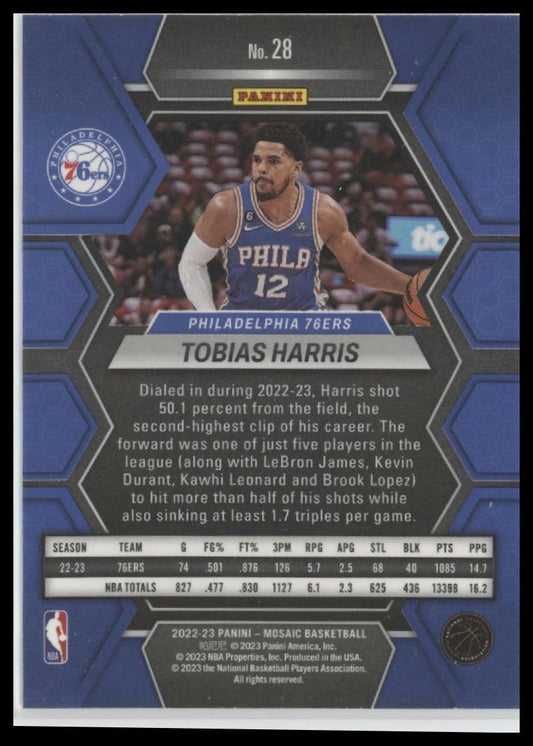 2022-23 Panini Mosaic #28 Tobias Harris