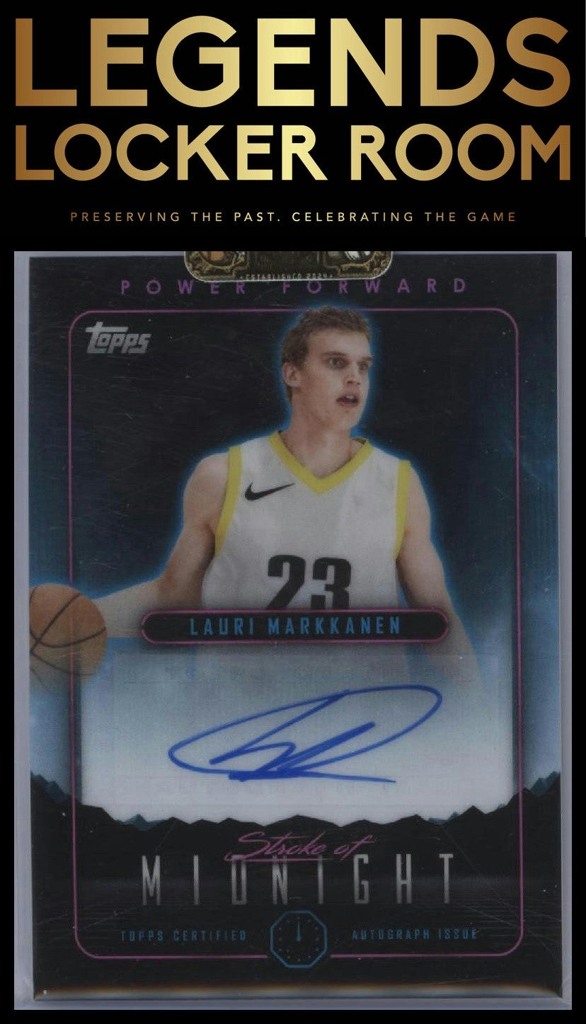 2023-24 Topps Midnight #SMA-LM Lauri Markkanen Stroke of Midnight Autographs