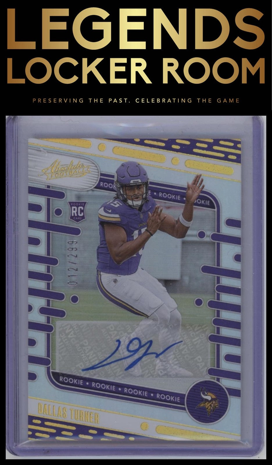 2024 Panini Absolute #117 Dallas Turner Signature Rookies Spectrum #/299