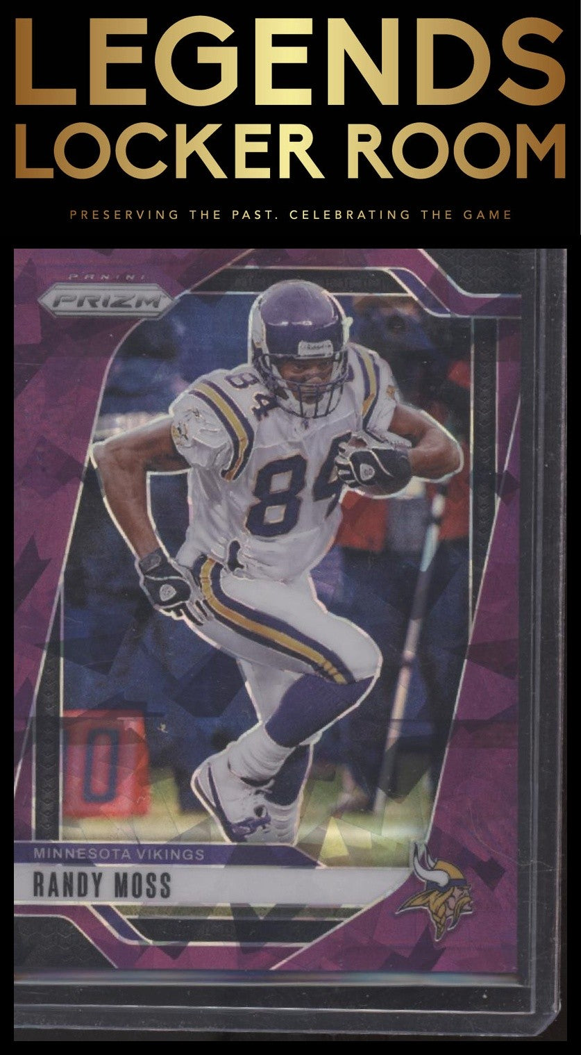 2024 Panini Prizm #192 Randy Moss Purple Ice #/225