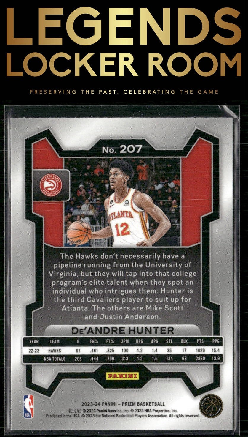 2023-24 Panini Prizm #207 De'Andre Hunter