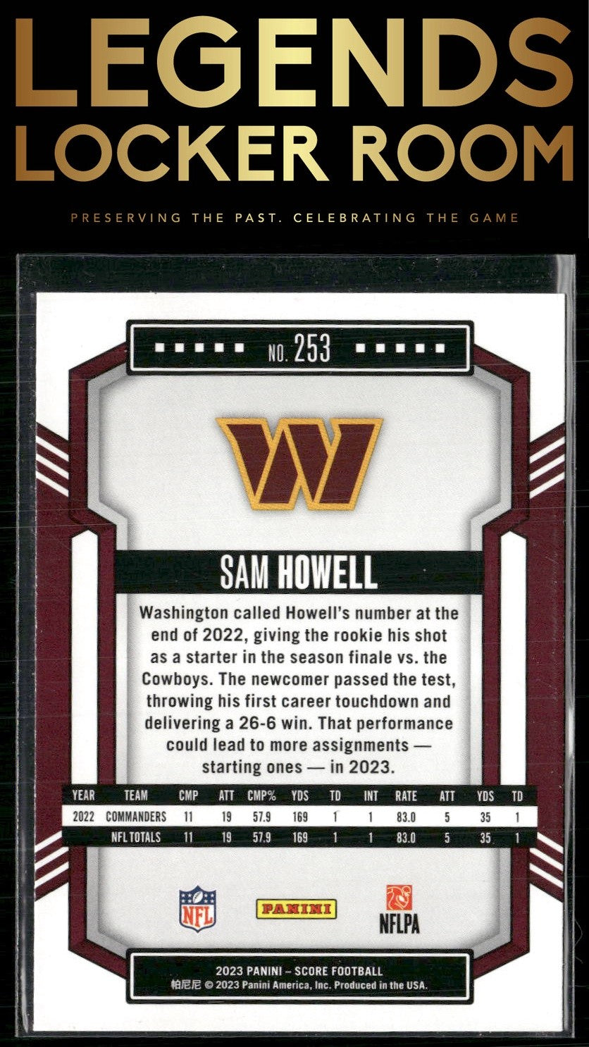 2023 Score #253 Sam Howell