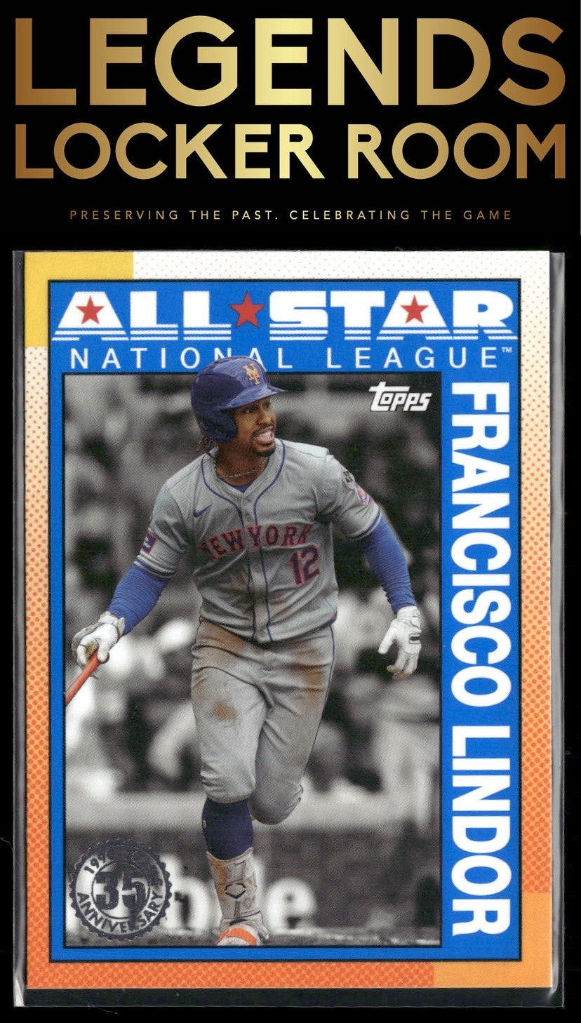 2025 Topps Francisco Lindor 1990 Topps Baseball 35th Anniversary All-Stars