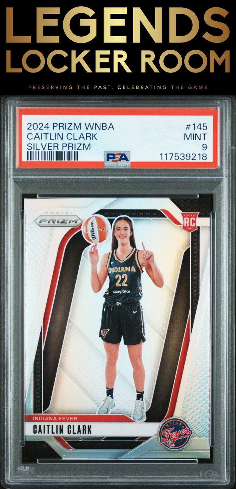 2024 Panini Prizm Wnba #145 Caitlin Clark Silver Prizm PSA 9