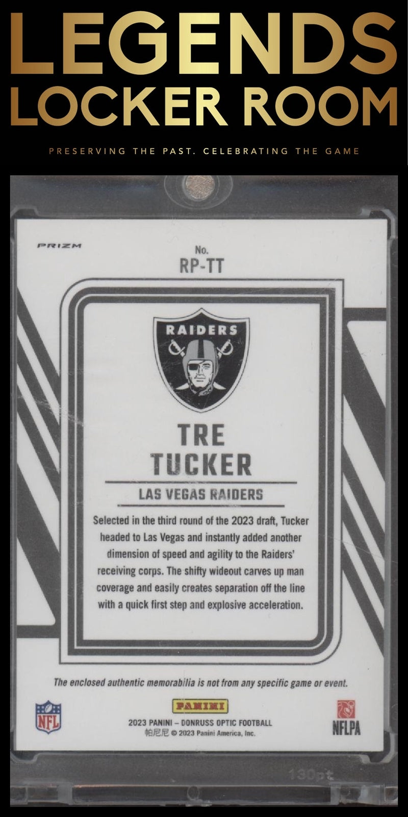 2023 Donruss Optic #RP-TT Tre Tucker Rookie Phenom Blue Hyper