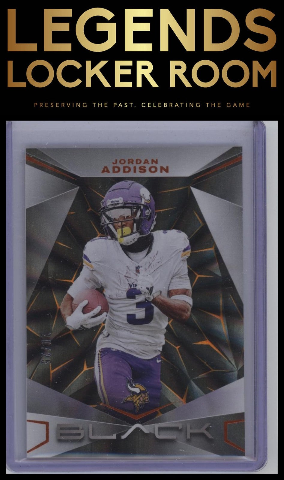 2024 Panini Black #72 Jordan Addison Citrine #/25