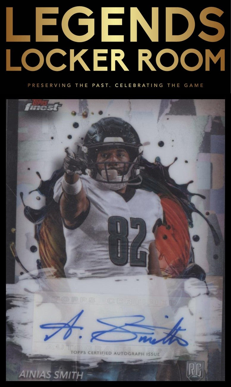 2024 Finest #RFA-AS Ainias Smith Rookie Finest Autographs