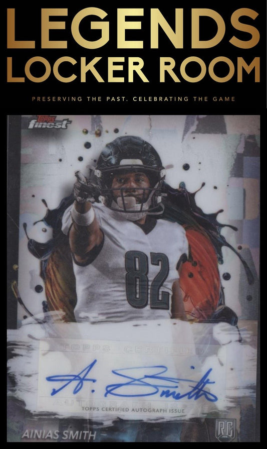 2024 Finest #RFA-AS Ainias Smith Rookie Finest Autographs