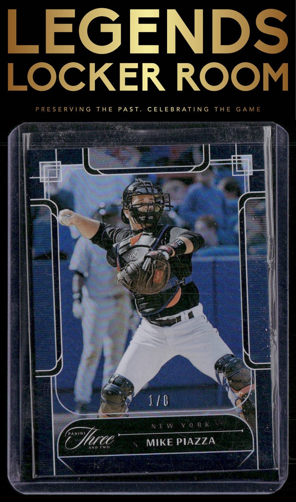 2024 Panini Three and Two #60 Mike Piazza Black #/8