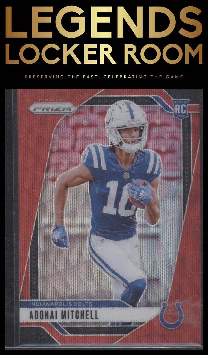 2024 Panini Prizm #303 Adonai Mitchell Red Wave #/149