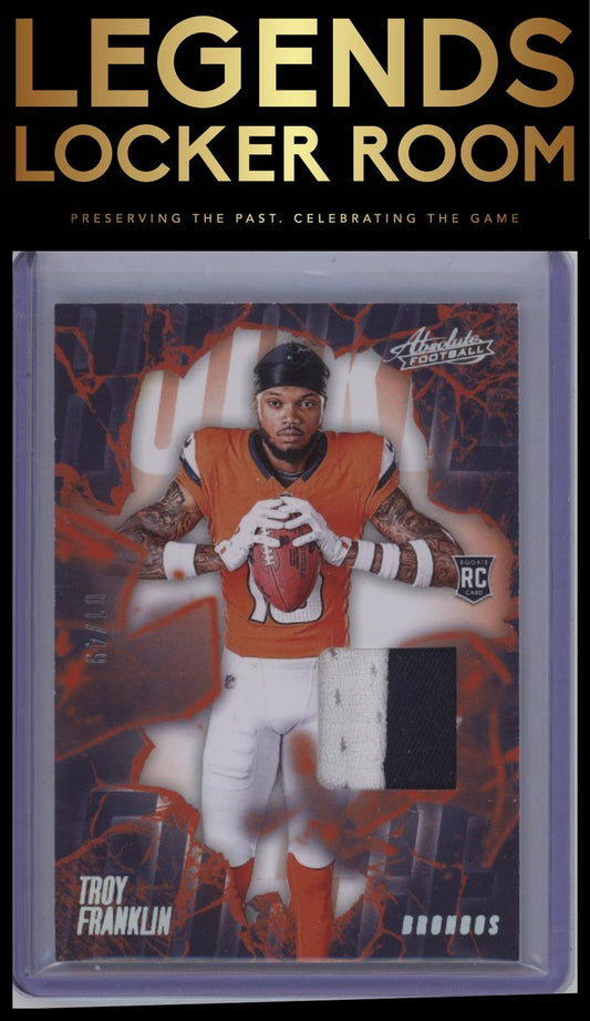 2024 Panini Absolute #RF-TFN Troy Franklin Rookie Force Holo Silver 01/49