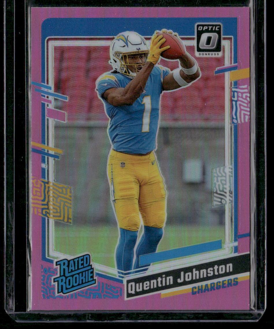 2023 Donruss Optic #265 Quentin Johnston Pink