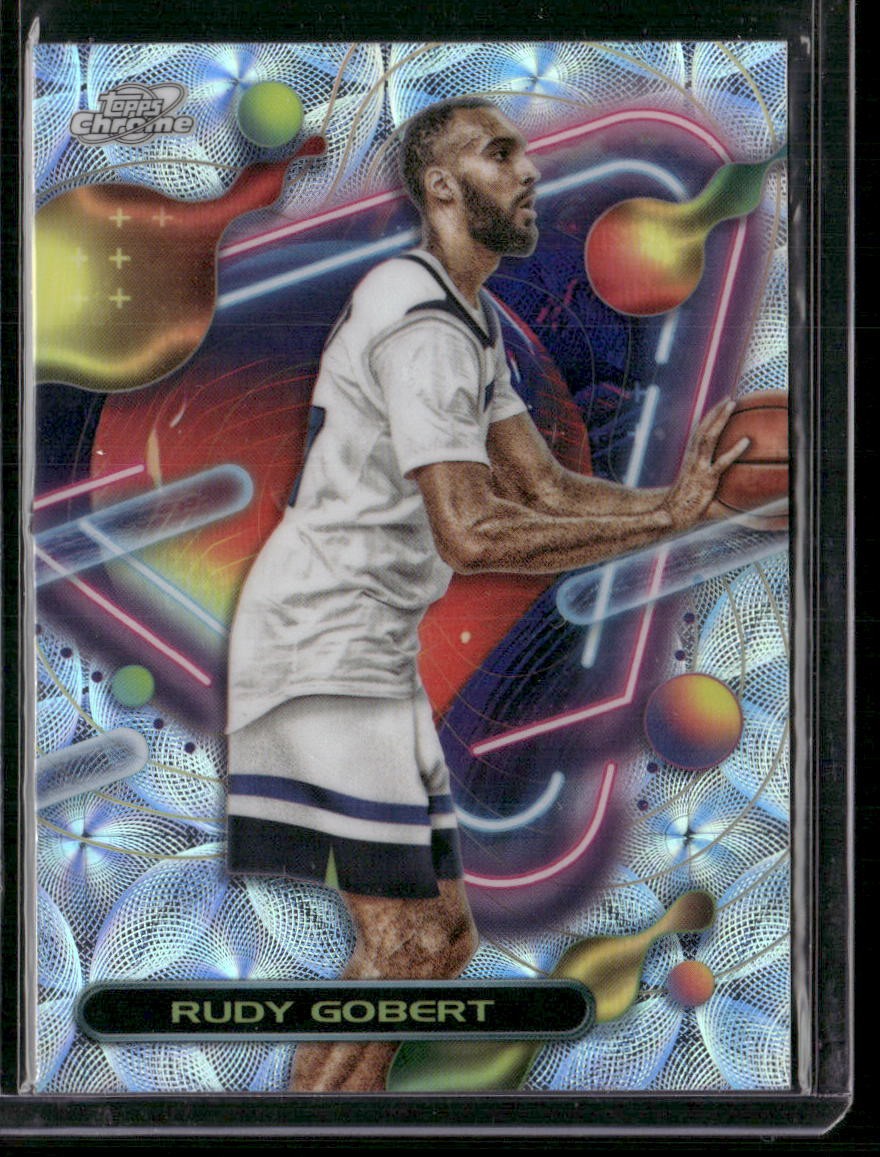2023-24 Topps Chrome Cosmic #75 Rudy Gobert Nucleus Refractors