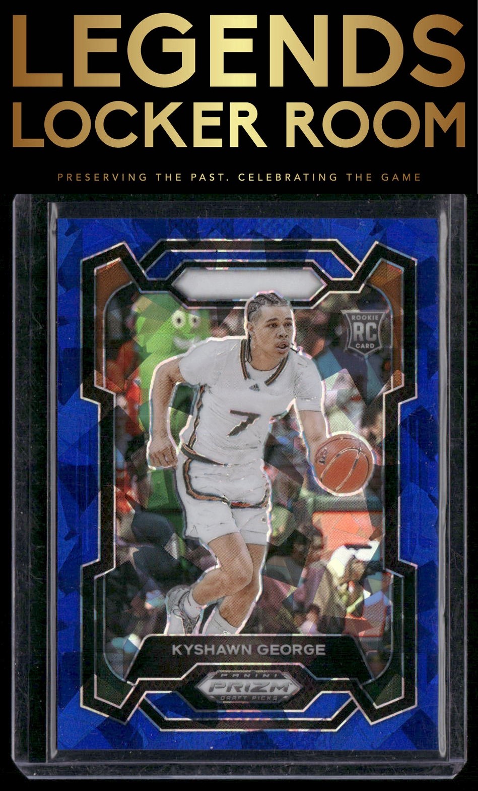 2024 Panini Prizm Draft Picks #71 Kyshawn George Prizms Blue Ice #/99