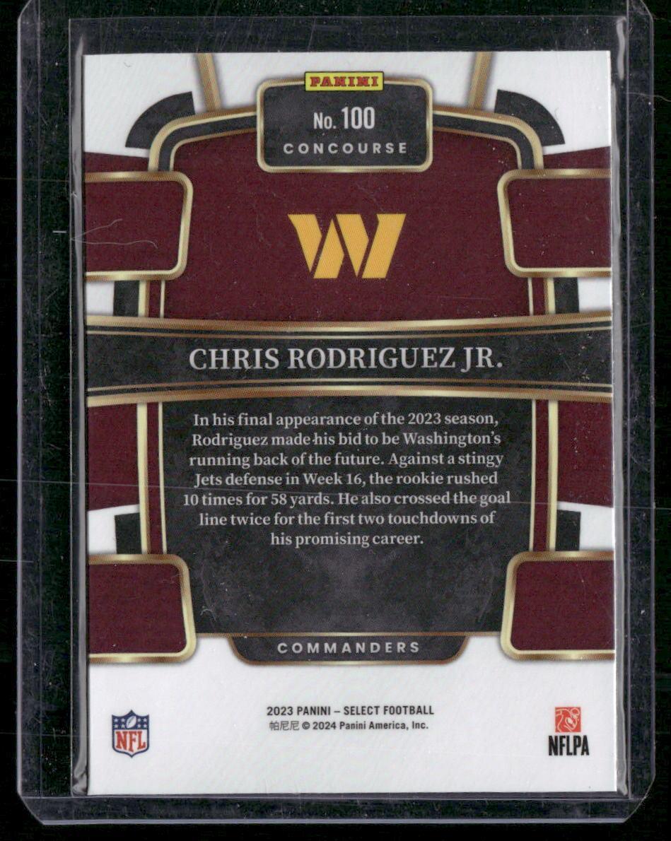 2023 Panini Select #100 Chris Rodriguez Jr.