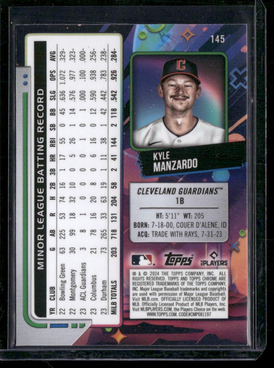 2024 Topps Chrome Cosmic #145 Kyle Manzardo