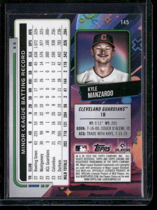 2024 Topps Chrome Cosmic #145 Kyle Manzardo