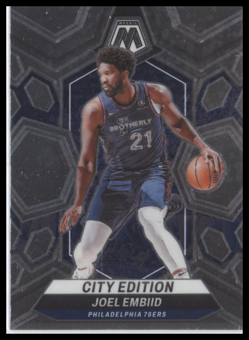2023-24 Panini Mosaic #283 Joel Embiid City Edition