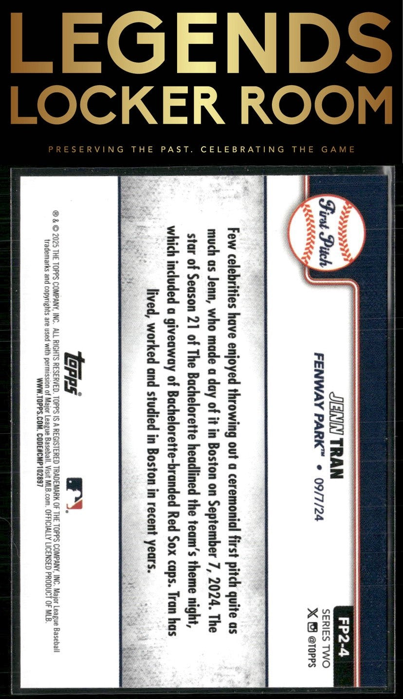 2025 Topps #FP2-4 Jenn Tran First Pitch (Series Two)