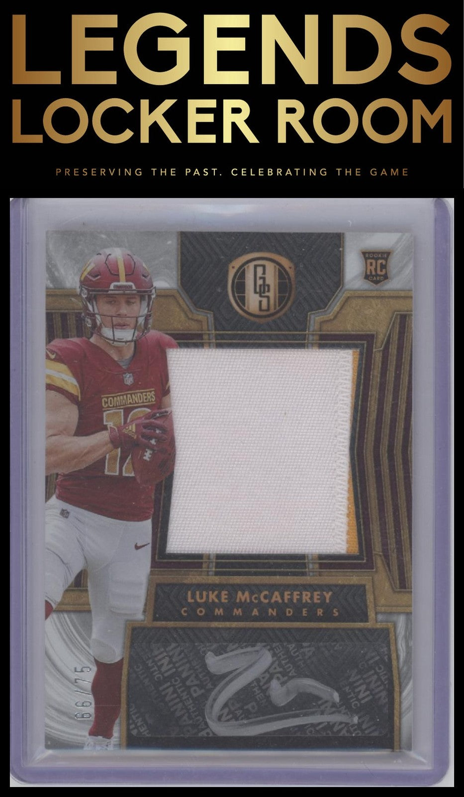 2024 Panini Gold Standard #264 Luke McCaffrey White Gold #/75