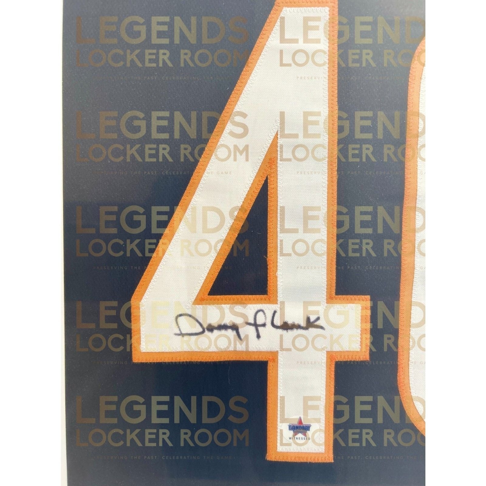 Framed Doug Plank Autographed Jersey (With Certificate of Authenticity)