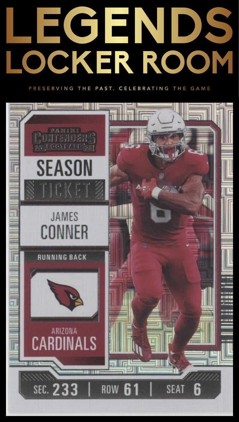 2023 Panini Contenders #2 James Conner Season Ticket Retail